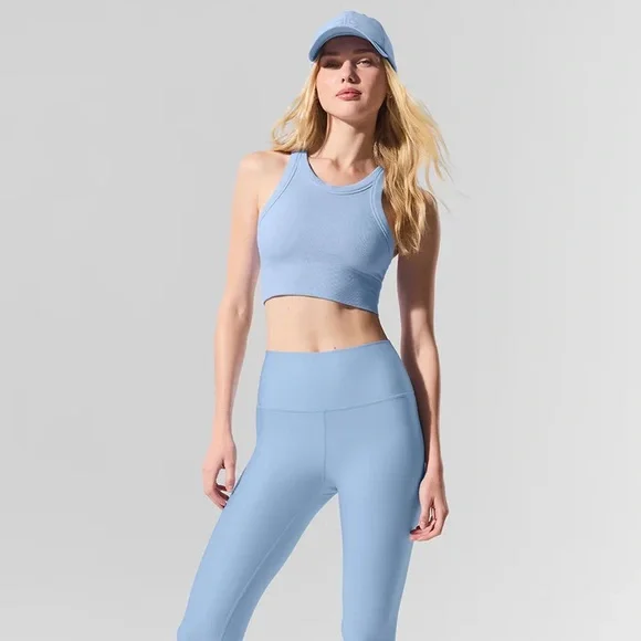 ALO Yoga Seamless Delight High Neck Bra Top - Picture 4 of 7